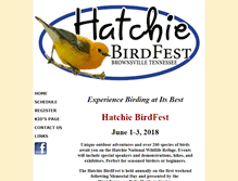 Tablet Screenshot of hatchiebirdfest.com